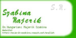 szabina majerik business card